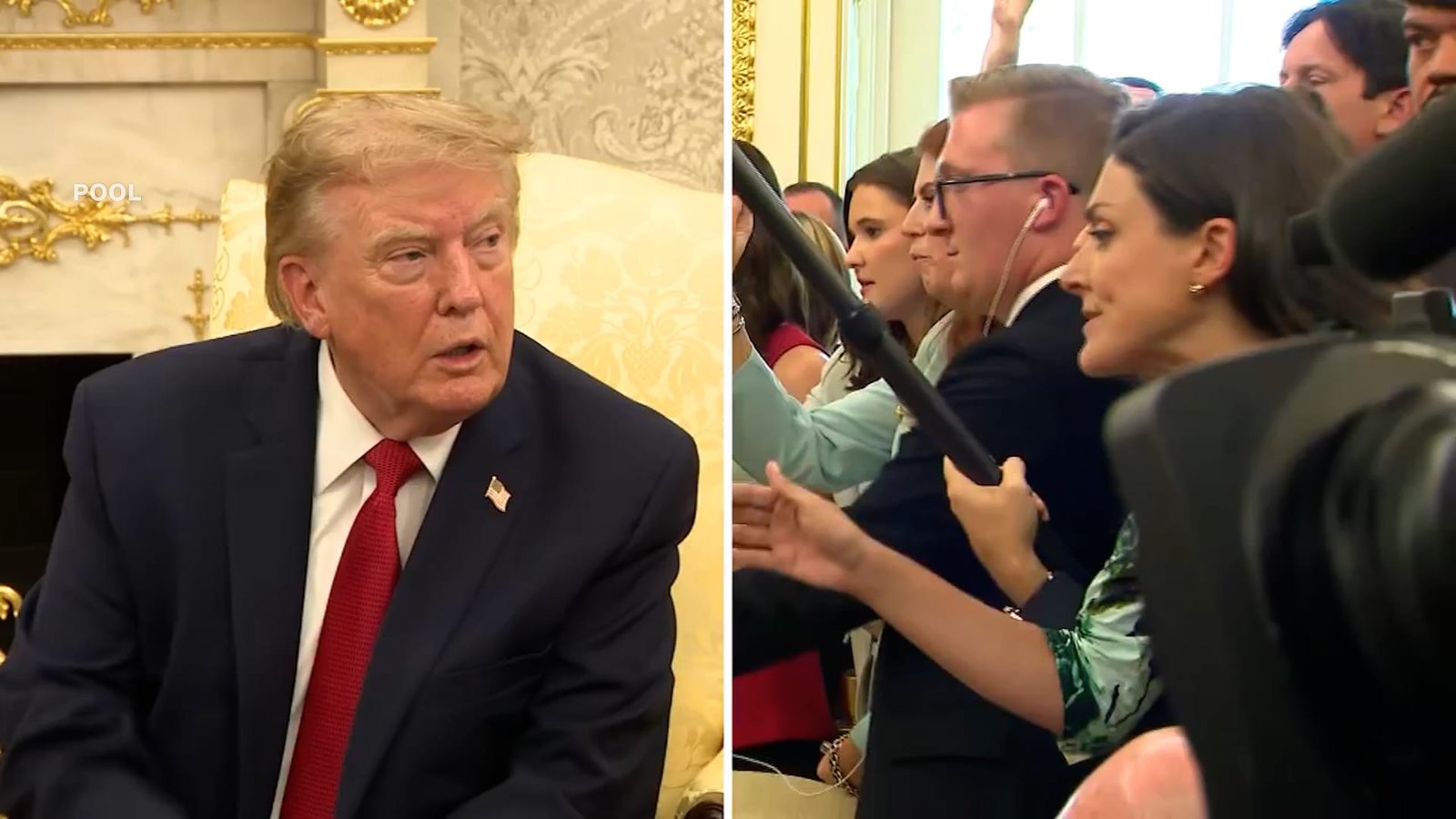 "اصمتي!".. ترامب يهاجم مراسلة CNN ويصفها بالـ"مزعجة"