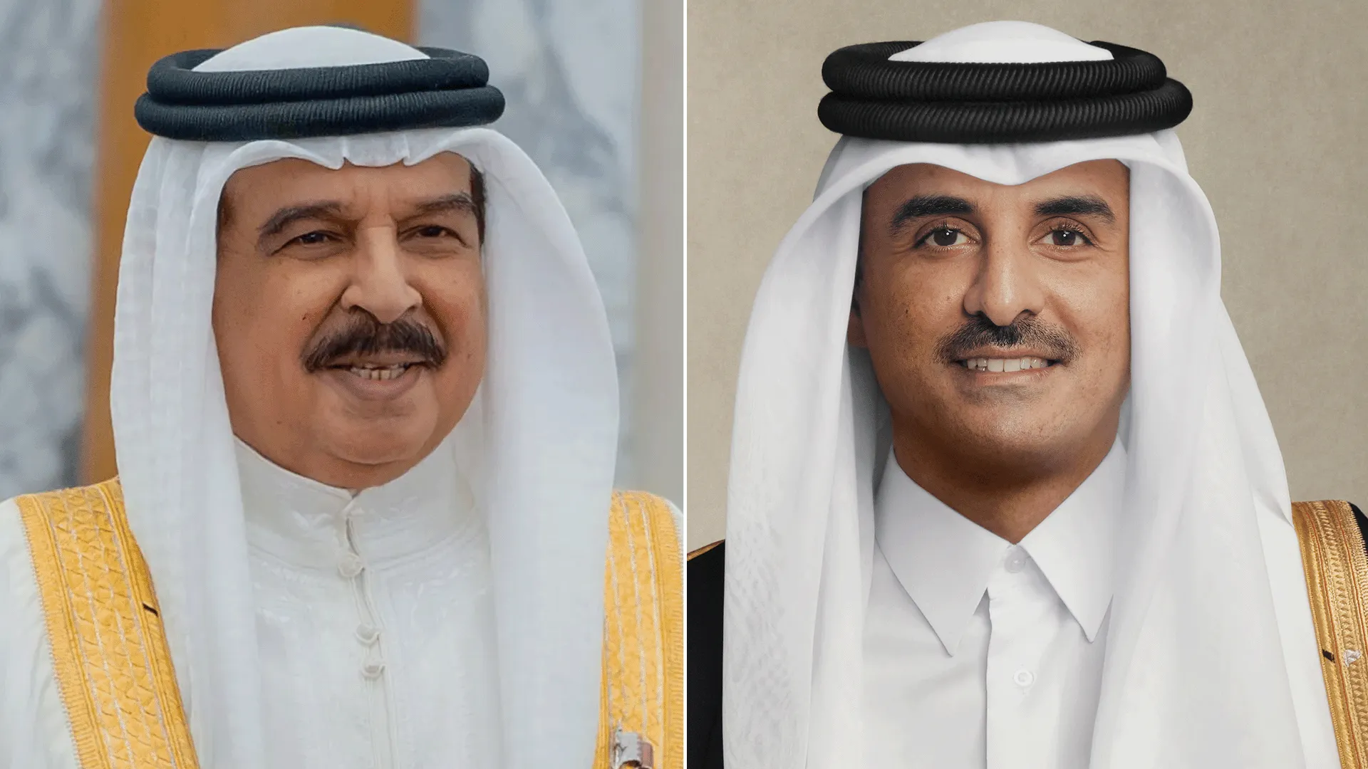 أمير قطر يبحث في اتصال مع ملك البحرين تعزيز العلاقات الثنائية