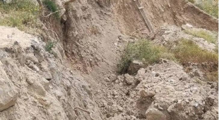 متصرف القويسمة: انهيار تجويف روماني قديم أثناء أعمال لأمانة عمّان في منطقة الرجيب دون تسجيل إصابات