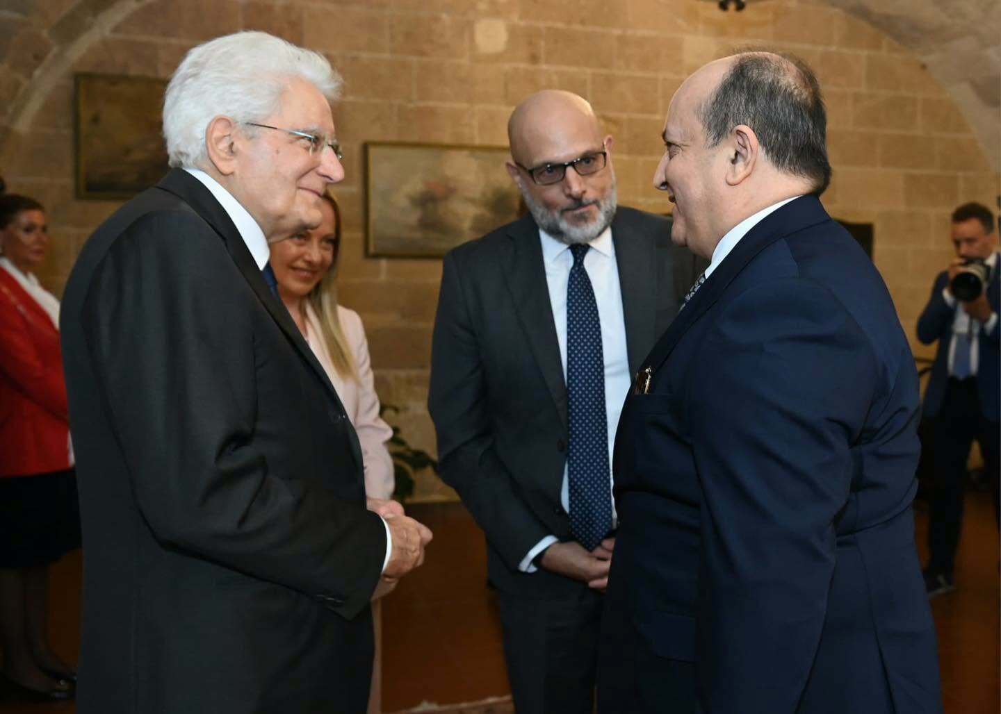 سيفي غريب يُستقبل من طرف رئيس إيطاليا