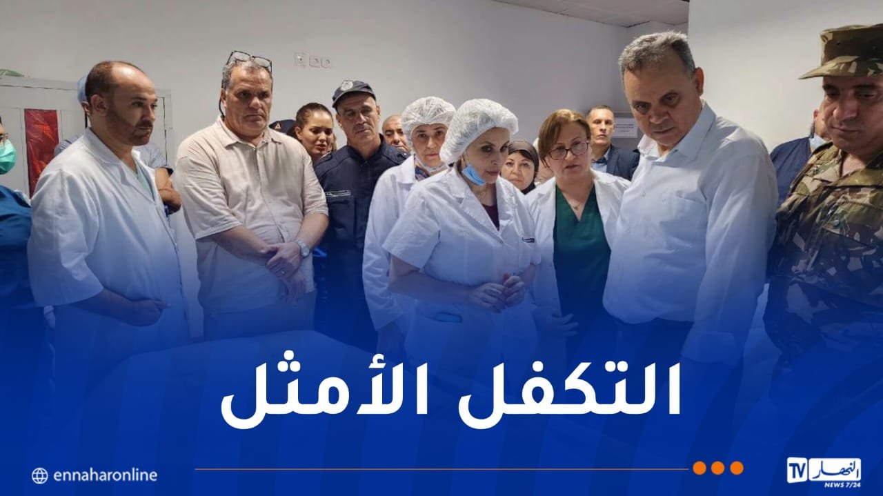 والي وهران يتفقد المصابين الذين تمّ إجلاؤهم من جيجل