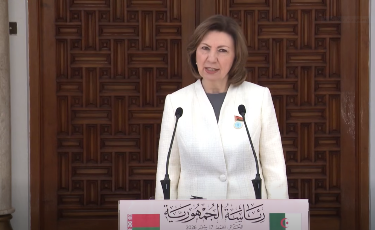 رئيسة مجلس الجمعية الوطنية لبيلاروس تؤكد استعداد بلادها لتطوير مختلف مجالات التعاون مع الجزائر