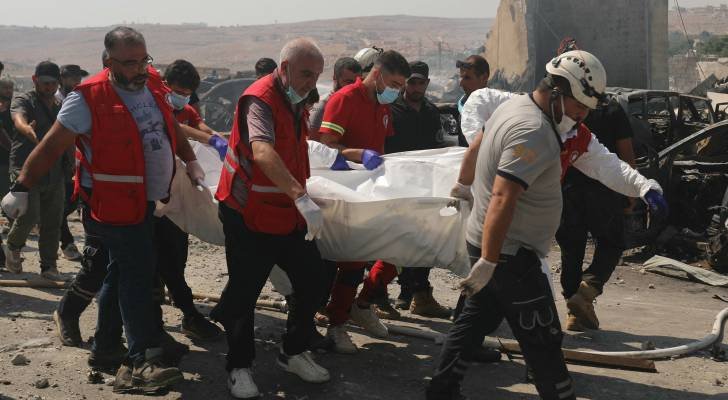 الأردن يعزي سوريا بضحايا انفجار مخزن أسلحة ومخلفات حرب في إدلب