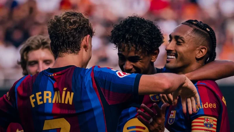بطولة إسبانيا: برشلونة يواصل العلامة الكاملة بخماسية في فالنسيا