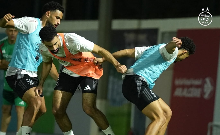 بالصور.. “الخضر” يواصلون تحضيراتهم لمواجهة زامبيا