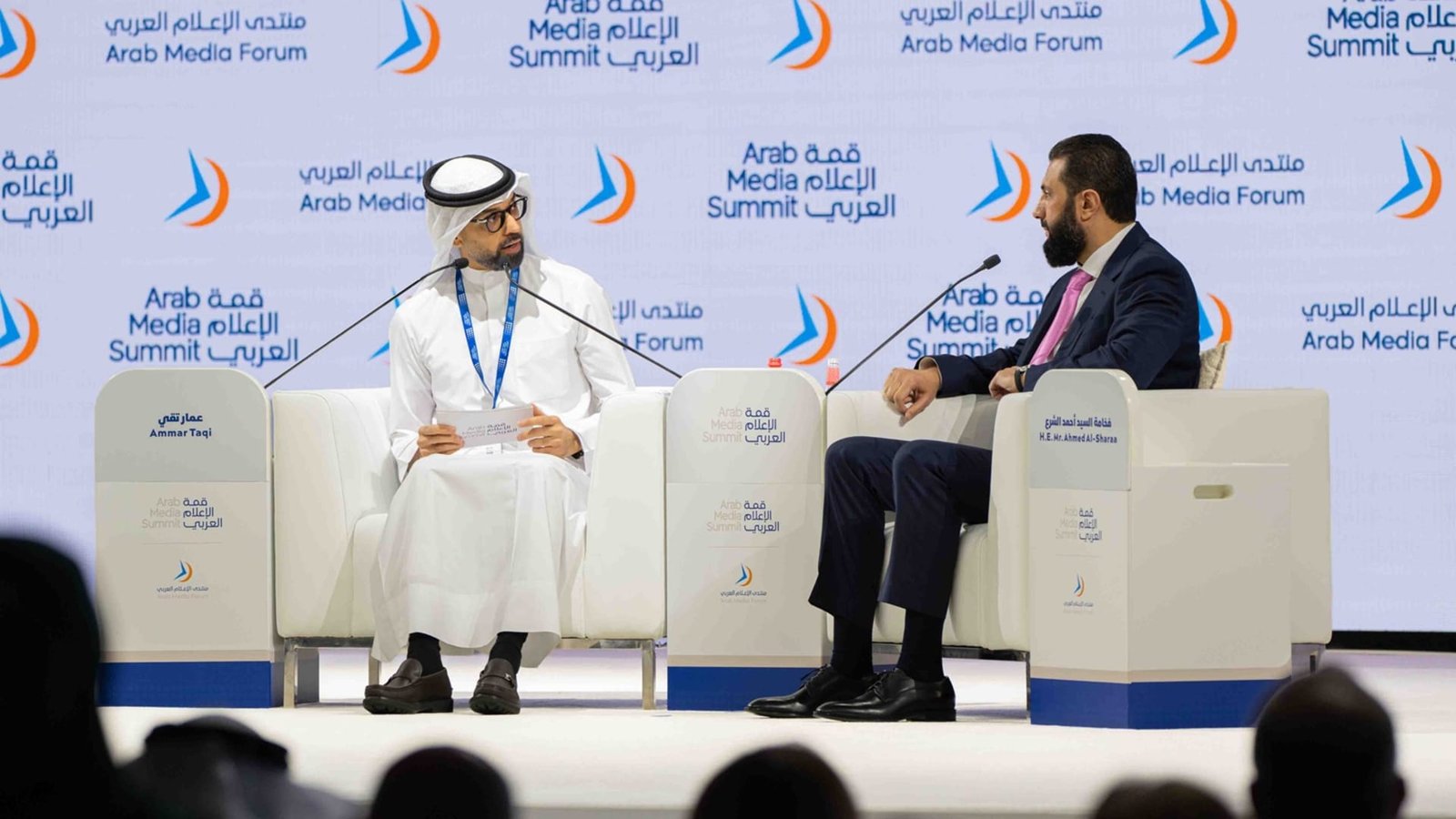 "شعب سوريا له في القلب وجدُ".. الشرع يُلقي كلمات من أشعار محمد بن راشد عن سوريا