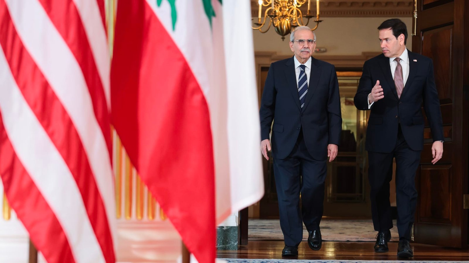 في ظل تعثر مسار السلام.. ماذا قالت أمريكا عن لقاء روبيو مع رئيس وزراء لبنان؟