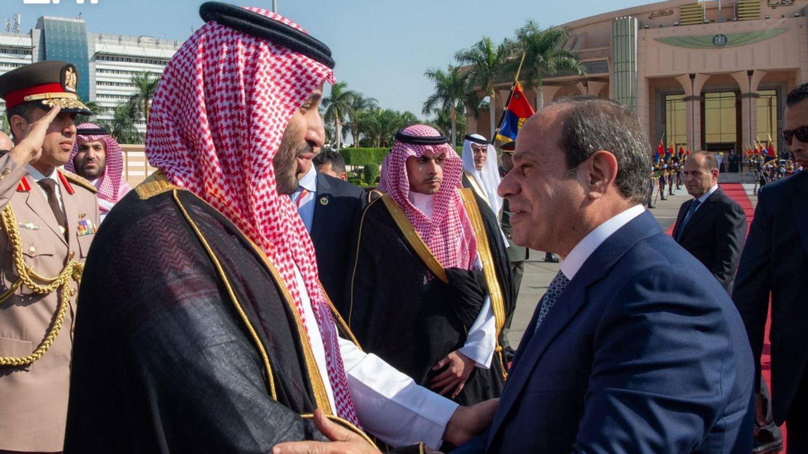 نص برقية محمد بن سلمان إلى السيسي بعد مغادرة مصر