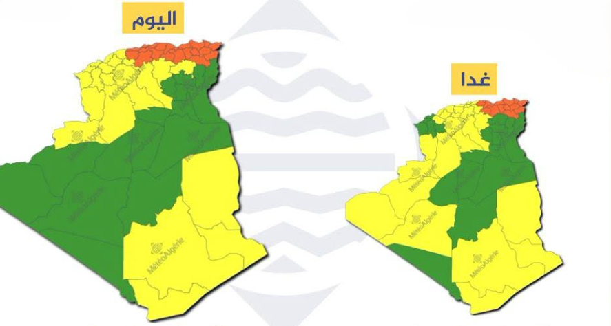 الأرصاد الجوية: أمطار ورعود وزوابع رملية مرتقبة اليوم وغدا بعدة ولايات