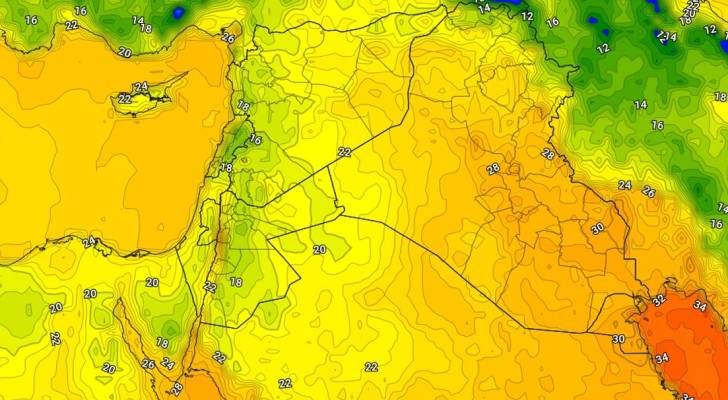 انخفاض درجات الحرارة.. أجواء تميل للبرودة ليلا في أغلب مناطق الأردن