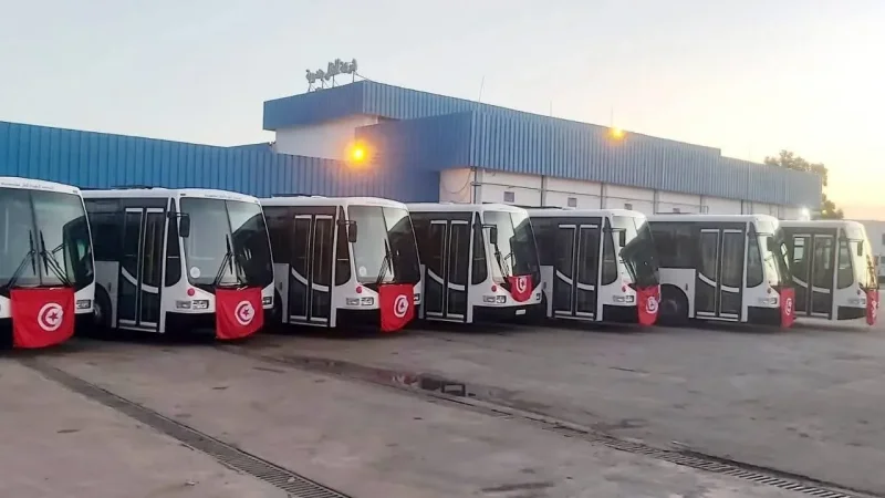 الشركة الجهوية للنقل بجندوبة تُعزز أسطولها بسبع حافلات