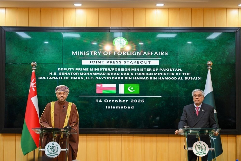 عُمان وباكستان تؤكدان على أهمية الدبلوماسية وتغليب الحوار لخفض التوترات