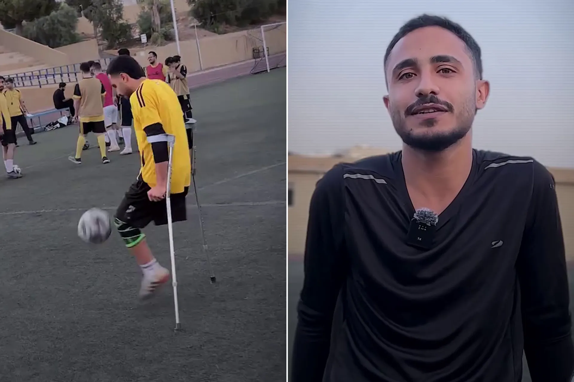 السرطان أوقف مسيرته لاعبا ولم ينهِ شغفه.. مهند صندوقة يفتح باب كرة القدم للمبتورين الأردنيين